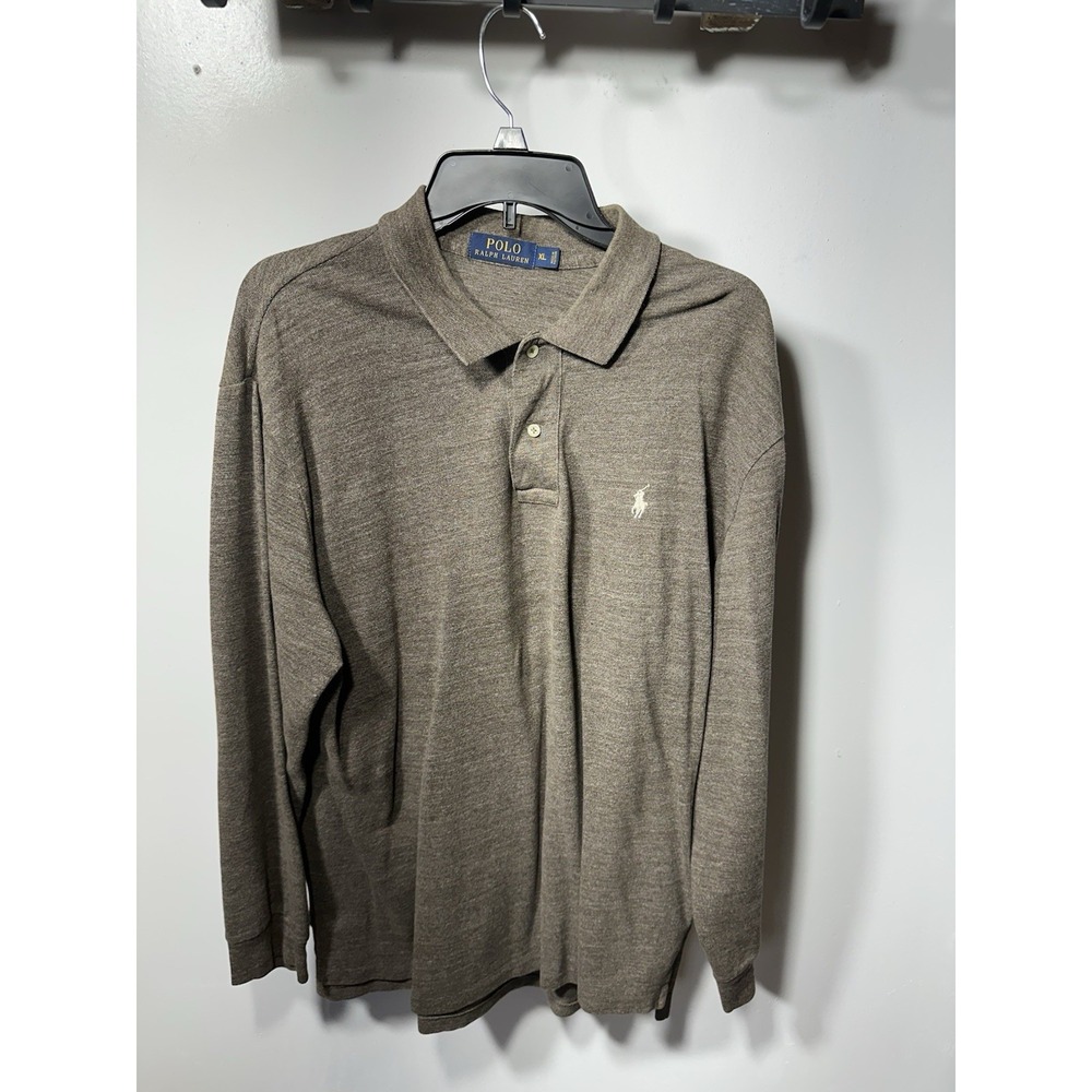 Polo Ralph Lauren Long Sleeve Shirt Brown Men's Size XL